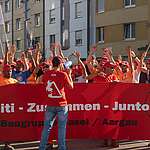 Protestwelle der Bauarbeiter erreicht die Nordwestschweiz